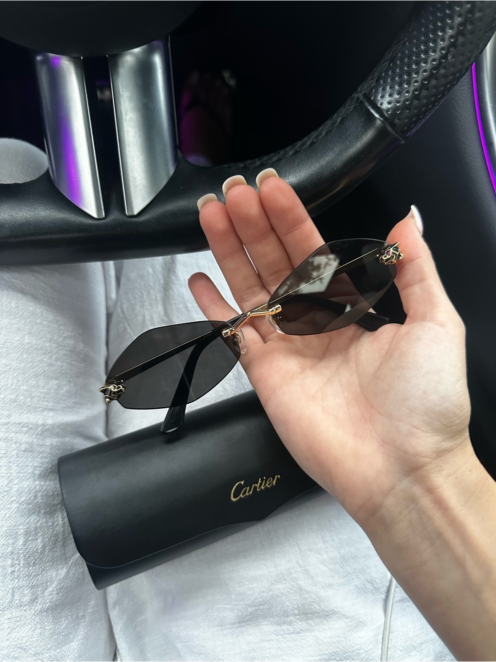 Cartier Black Gold Sungglasses